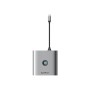 ORICO 8-in-1 Hub Adapter HDMI 4K + 3x USB-A 3.0 USB-C 100W PD + SD/TF USB-Hubs - USB 3.0 - 8 Anschlüsse - Grau