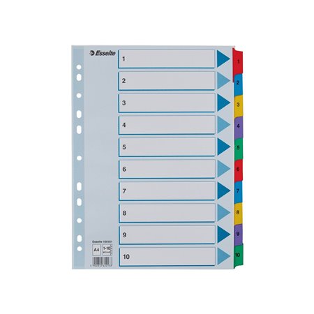 Esselte Register Zahlen, Karton