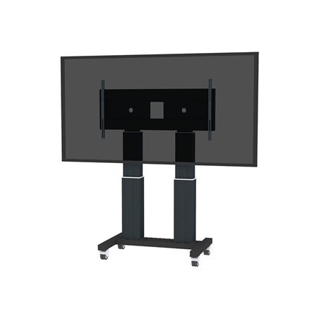 Neomounts PLASMA-M2600 cart - motorised - for flat panel / media player / mini PC - black RAL 9005 250 kg 120" From 400 x 200 mm