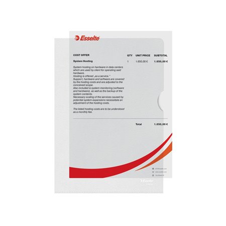 Esselte Sichthülle Standard Plus A5