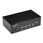 StarTech.com 4 Port HDMI KVM Switch - 4K 30Hz - Dual Display - KVM / audio / USB switch - 4 ports - rack-mountable