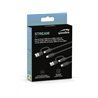 Speed-Link STREAM Play + Charge USB-C/A to USB-C Cable Set - Black - Wired Charging cable for wireless game controller - Sony Pl