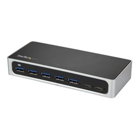 StarTech.com USB C Hub 7 Port USB-Hubs - 7 - silber