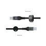 FIXED LED Charging Display USB-C/C 100W cable 2m - Black
