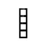 Avatto Quadruple frame socket N-TS10-Frame-B4 (black)