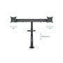 Multibrackets M VESA Gas Lift Arm w. Duo Crossbar 2 Black