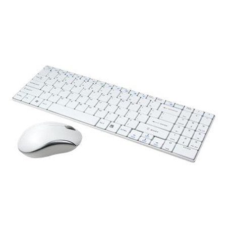 LogiLink Combo Set with Autolink - Tastatur & Maus Set - Deutsch - Weiss