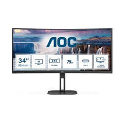 34" AOC Value-line CU34V5C - 3440x1440 - 100Hz - VA - 65W USB-C