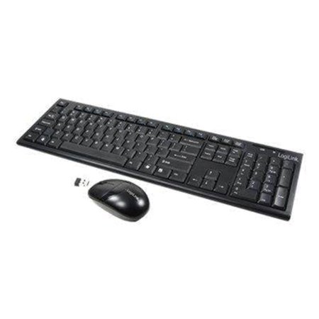 LogiLink Combo Set with Autolink - Tastatur & Maus Set - Schwarz