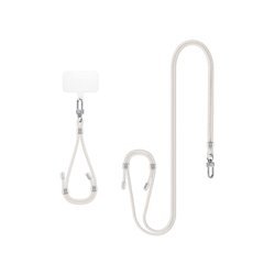 Spigen Universal Set 2 (Cross Body Strap 1P + Wrist Strap 1P + ConTag2 1P) - Pearl White