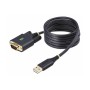 StarTech.com 6.6ft (2m) USB to Serial Adapter Cable COM Retention RS232 - USB / serial cable - USB to DB-9 - 2 m