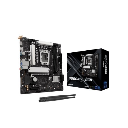 ASRock B860M-X WiFi Mainboard - Intel B860 - Intel LGA1851 socket - DDR5 RAM - Micro-ATX