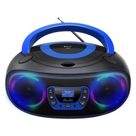 DENVER TDB-212BU - Blue – DAB+ Boombox with Bluetooth & CD Player