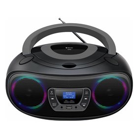 DENVER TDB-212GR - Grey – DAB+ Boombox with Bluetooth & CD Player