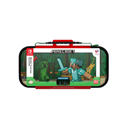 PDP Travel Case Plus GLOW - Minecraft Forest Battle - Miscellaneous Bag - Nintendo Switch