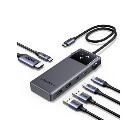 UGREEN Uno 6-In-1 Usb-C Hub USB-Hubs - 6 - silber
