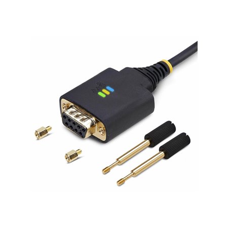 StarTech.com 1ft/30cm USB to Null Modem Serial Adapter Cable FTDI RS232 - USB / serial cable - USB to DB-9 - 30 cm