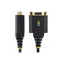 StarTech.com 1ft/30cm USB to Null Modem Serial Adapter Cable FTDI RS232 - USB / serial cable - USB to DB-9 - 30 cm