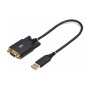 StarTech.com 1ft/30cm USB to Null Modem Serial Adapter Cable FTDI RS232 - USB / serial cable - USB to DB-9 - 30 cm