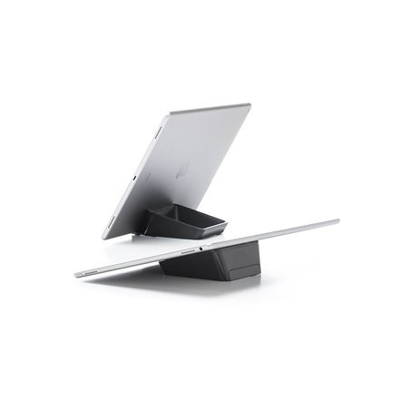 Bluelounge Design Bluelounge Casa - Elegant set for ALL tablets with space for small items - Black