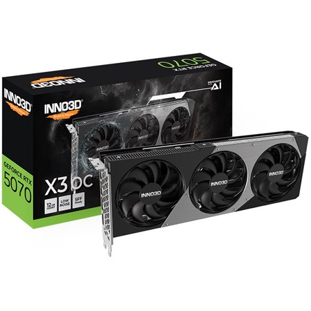 Inno3D GeForce RTX 5070 Twin X3 OC - 12GB GDDR7 RAM - Grafikkarte