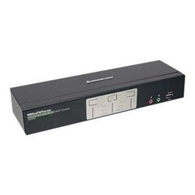 IOGEAR GCS1642 2-Port Dual View Dual Link DVI KVMP Switch mit Audio - KVM / Audio / USB Switch - 2 Anschlüsse