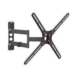 Barkan BM343 bracket - full-motion - for LCD display/ curved LCD display - black 40 kg 65" 100 x 100 mm