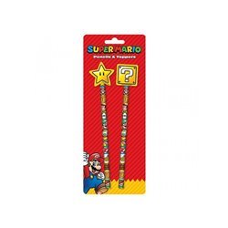 Pyramid Super Mario Pencil & Topper Set (2-Pack)