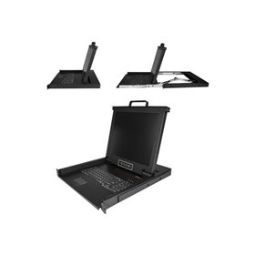 17" StarTech.com Rackmount KVM Console - Single-Port with 17" LCD Monitor - KVM console - 17"