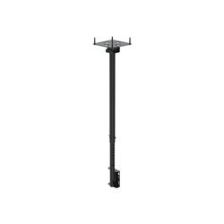 Ergonomic Solutions SpacePole mounting kit - single side - for flat panel - structured black 100 x 100 mm