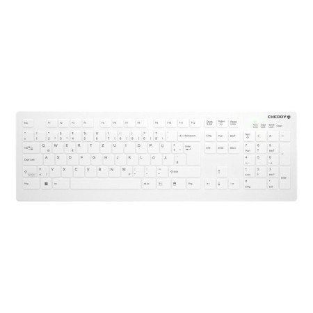 Cherry Active Key AK-C8112 - keyboard - wipe disinfection flat key profile - QWERTZ - German - white Input Device - Tastaturen -