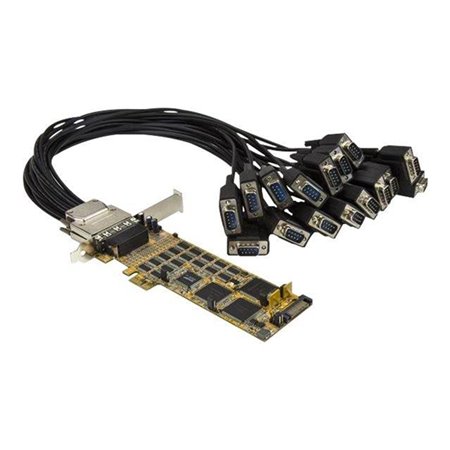StarTech.com 16 Port PCI Express Serial Card - High-Speed PCIe Serial Card - expansion module