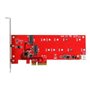 StarTech.com 2x M.2 SATA SSD Controller Card - PCIe M.2 SATA III NGFF Card - storage controller - M.2 Card / SATA 6Gb/s - PCIe 2