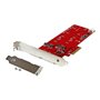 StarTech.com 2x M.2 SATA SSD Controller Card - PCIe M.2 SATA III NGFF Card - storage controller - M.2 Card / SATA 6Gb/s - PCIe 2
