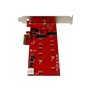 StarTech.com 2x M.2 SATA SSD Controller Card - PCIe M.2 SATA III NGFF Card - storage controller - M.2 Card / SATA 6Gb/s - PCIe 2