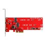 StarTech.com 2x M.2 SATA SSD Controller Card - PCIe M.2 SATA III NGFF Card - storage controller - M.2 Card / SATA 6Gb/s - PCIe 2