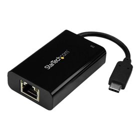 StarTech.com USB-C to Ethernet Adapter w/ PD Charging - USB-C GbE Adapter - network adapter