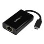 StarTech.com USB-C to Ethernet Adapter w/ PD Charging - USB-C GbE Adapter - network adapter
