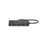 RAPOO Multiport USB-C UCM-2001 4-i-1 USB-C-Adapter USB-Hubs - 4 - Schwarz