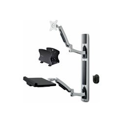 StarTech.com Wall Mount Workstation VESA Mount For 32" Monitors 10 kg Up to 27" / 32" (ultra-wide) 100 x 100 mm