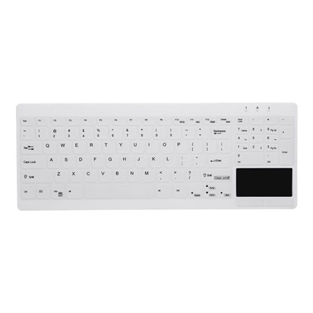 Cherry Active Key MedicalKey AK-C7412F - keyboard compact - with touchpad - QWERTY - Pan Nordic - white Input Device - Tastature