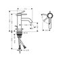 Hansgrohe Tecturis S single-lever basin mixer 80 CoolStart with pop-up waste, chrome