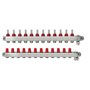 Danfoss floor heating manifold 12+12 SSM with flowmeter