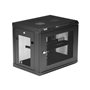 StarTech.com 2 Post 9U 19" Wall Mount Network Cabinet - Adjustable Depth 6-15"- Locking IT Switch Depth Enclosure - Vented Compu