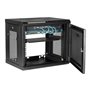 StarTech.com 2 Post 9U 19" Wall Mount Network Cabinet - Adjustable Depth 6-15"- Locking IT Switch Depth Enclosure - Vented Compu