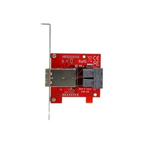 StarTech.com Mini-SAS Adapter - Dual SFF-8643 to SFF-8644 - 12Gbps - SAS internal to external panel