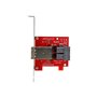 StarTech.com Mini-SAS Adapter - Dual SFF-8643 to SFF-8644 - 12Gbps - SAS internal to external panel