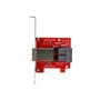 StarTech.com Mini-SAS Adapter - Dual SFF-8643 to SFF-8644 - 12Gbps - SAS internal to external panel
