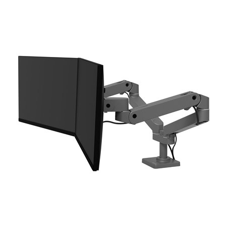 Ergotron LX Pro mounting kit - modular - for 2 LCD displays - side-by-side - dark grey