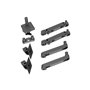 Ergotron LX Pro mounting kit - modular - for 2 LCD displays - side-by-side - dark grey